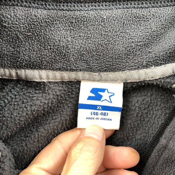 Starter Men's Fleece Jackets Size XL Lot of Two 1/4 Zip Pullover Stand Collar Co - Picture 12 of 16